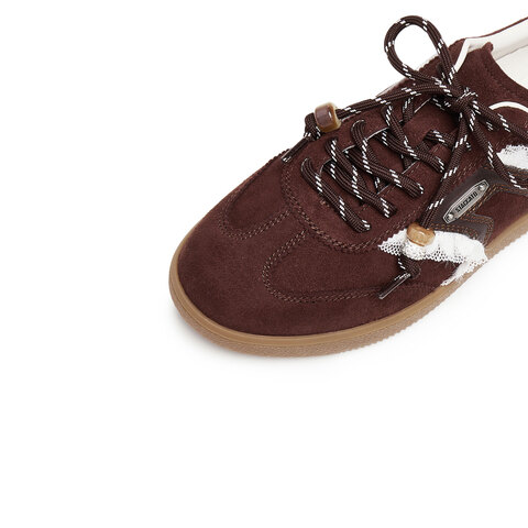 思加图2025秋季新款百搭复古德训鞋阿甘鞋运动休闲鞋女鞋EE932CM5