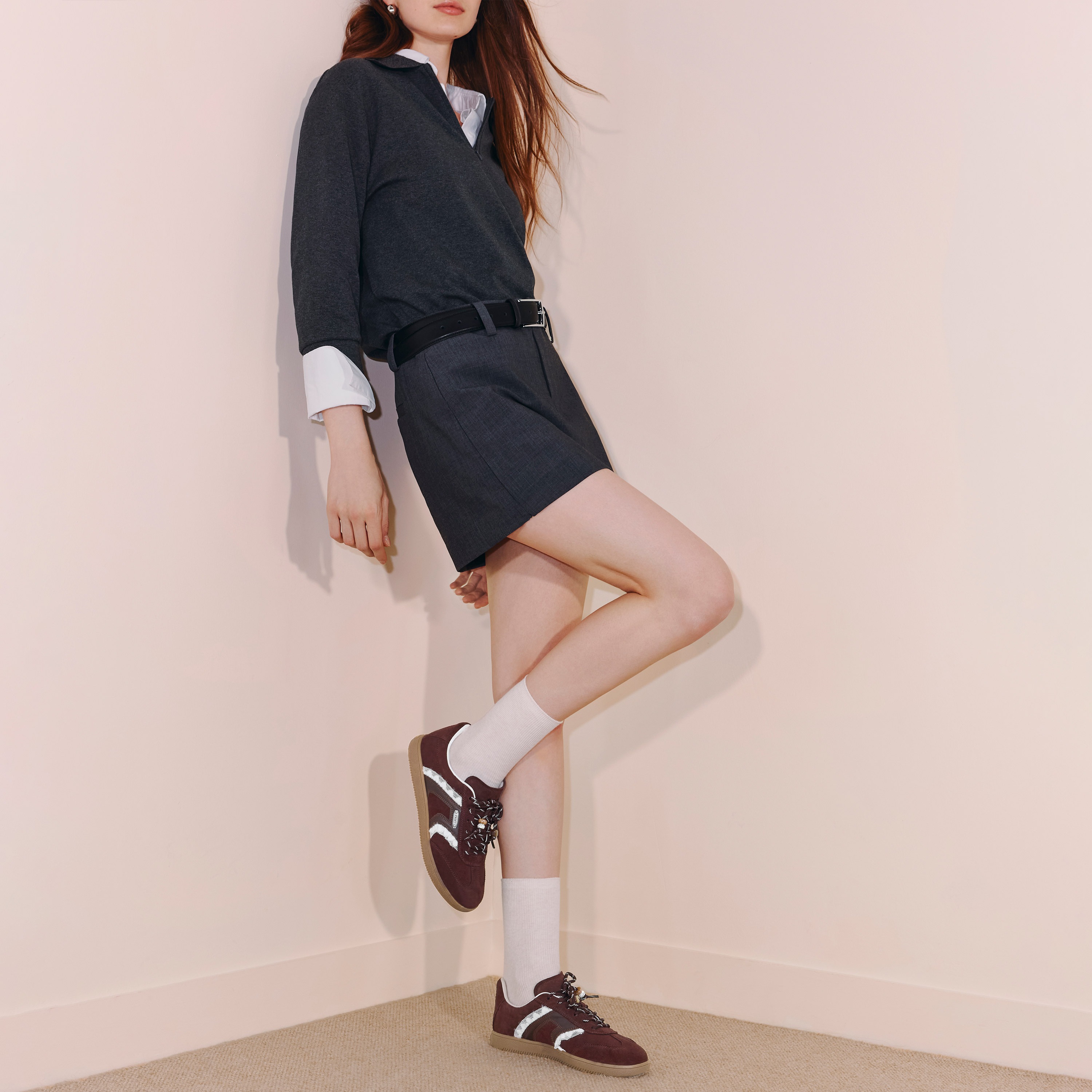 思加图2025秋季新款百搭复古德训鞋阿甘鞋运动休闲鞋女鞋EE932CM5