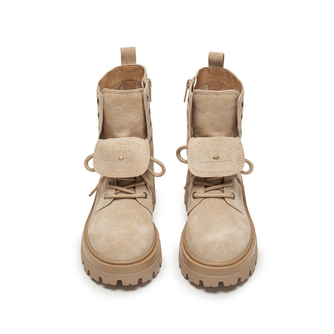 思加图2025冬季新款胡椒乐队马丁靴中靴厚底时装靴女靴皮EIW04DZ5