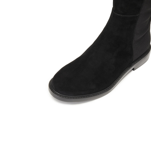 思加图2025新款黑色显瘦过膝靴超长靴时装靴弹力靴女靴子EFI35DC5