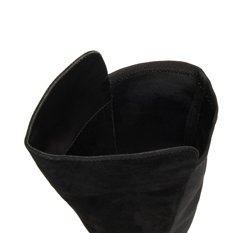 思加图2025新款黑色显瘦过膝靴超长靴时装靴弹力靴女靴子EFI35DC5