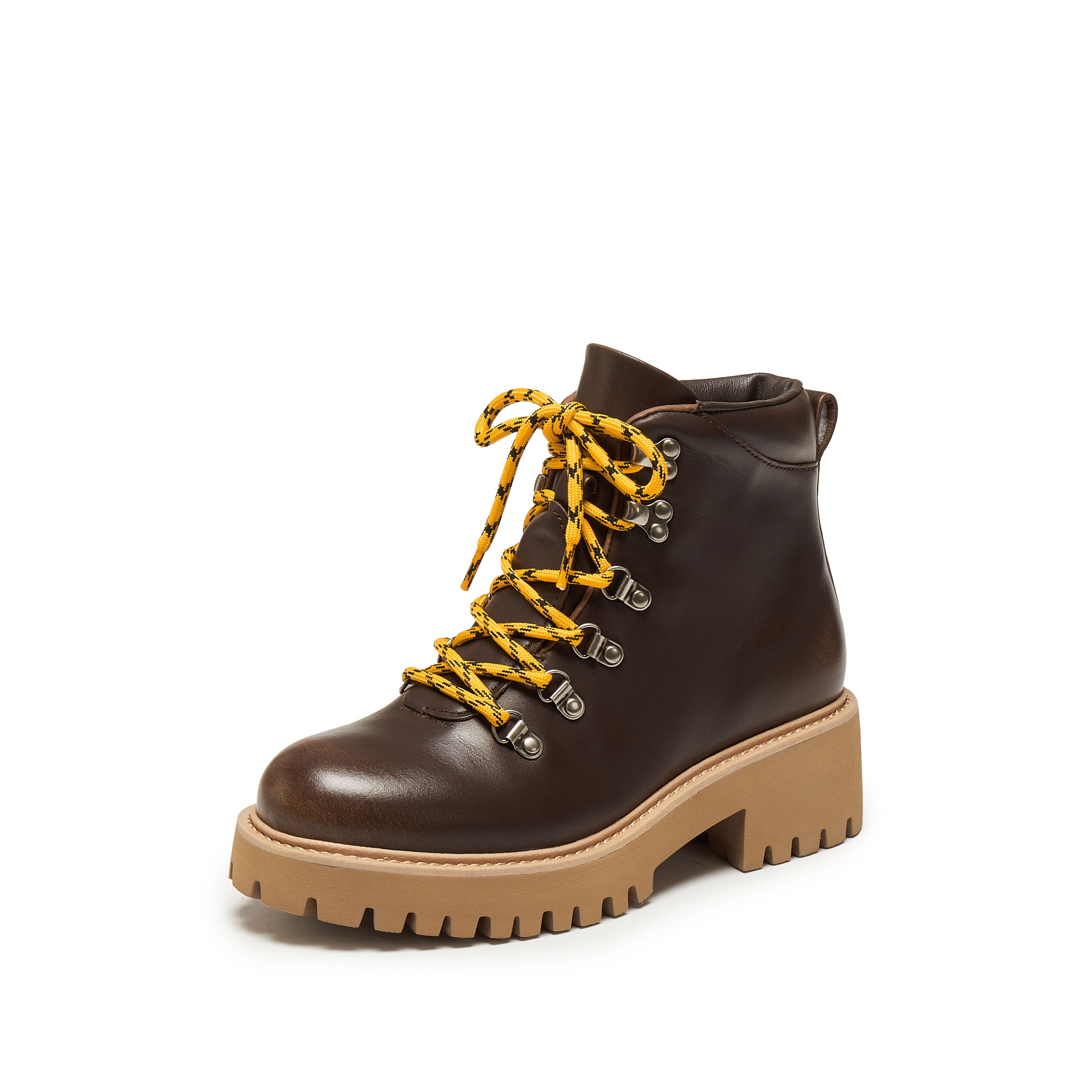 思加图2025冬季新款小黄蜂复古马丁靴工装靴短靴厚底女靴EGB53DD5