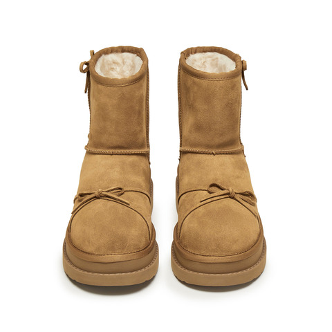 思加图2025冬季新款雪菲菲保暖雪地靴厚底增高短靴女靴子EIY07DD5