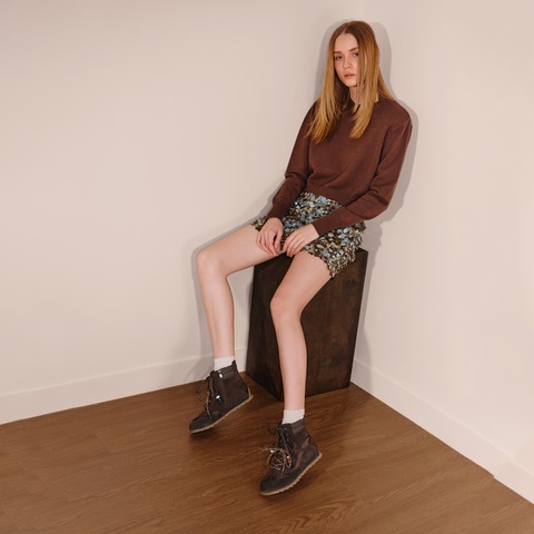 思加图2025冬季新款复古运动靴拳击靴短靴时装鞋平底女靴Q2808DD5