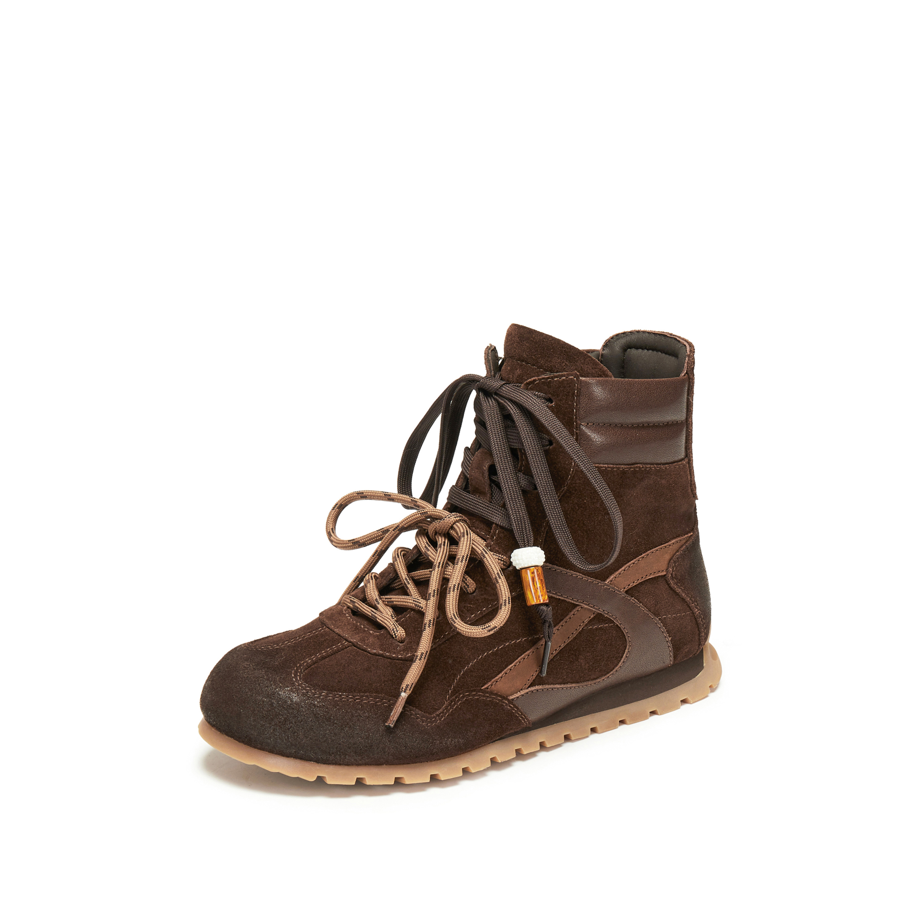 思加图2025冬季新款复古运动靴拳击靴短靴时装鞋平底女靴Q2808DD5