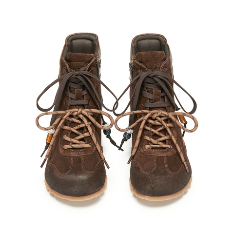 思加图2025冬季新款复古运动靴拳击靴短靴时装鞋平底女靴Q2808DD5