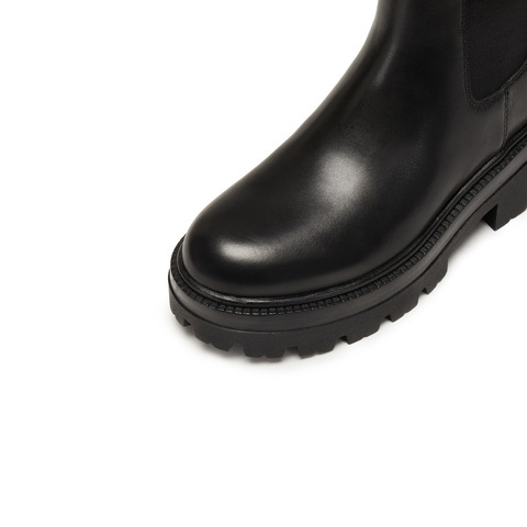 思加图2025冬季新款复古切尔西靴烟筒靴中靴时装靴女靴EIW01DZ5