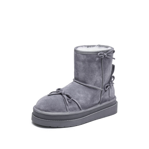 思加图2025冬季新款雪菲菲保暖雪地靴厚底增高短靴女靴子EIY07DD5