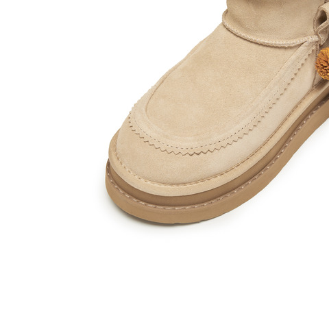 思加图2025冬季新款雪松松保暖雪地靴厚底复古短靴女靴子EIY06DD5