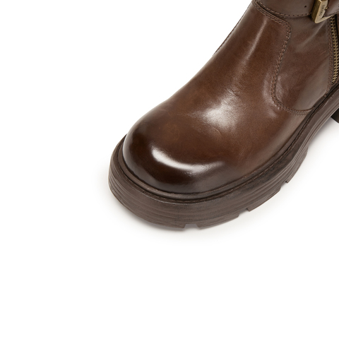 思加图2025冬季新款英伦风工装靴短靴厚底增高时装靴女靴J5883DD5