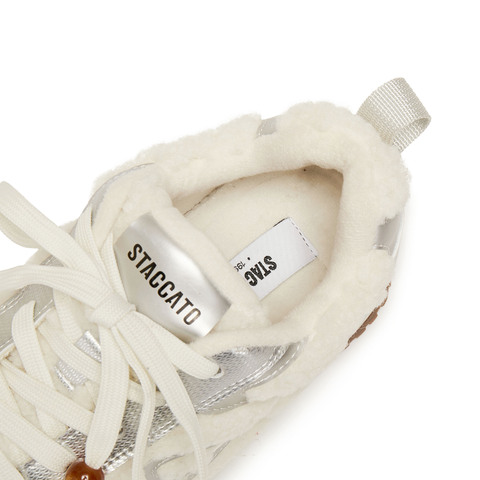 思加图2025冬季新款复古毛毛鞋加绒保暖休闲鞋平底鞋女鞋J2570DM5