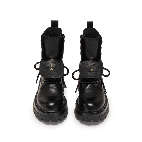 思加图2025冬季新款胡椒乐队马丁靴中靴厚底时装靴女靴皮EIW04DZ5