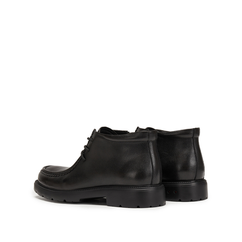 思加图2025冬季新款理查德马丁靴短靴复古低靴粗跟男靴子H1547DD5