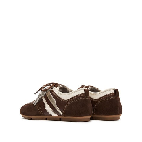 思加图2025秋季新款小琴键德训鞋阿甘鞋平底鞋休闲鞋女鞋EG701CM5