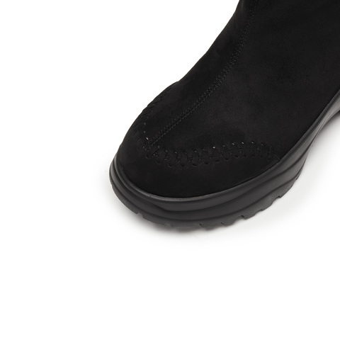 思加图2025冬季新款复古雪地靴保暖中靴厚底时装靴女靴子Y2525DZ5