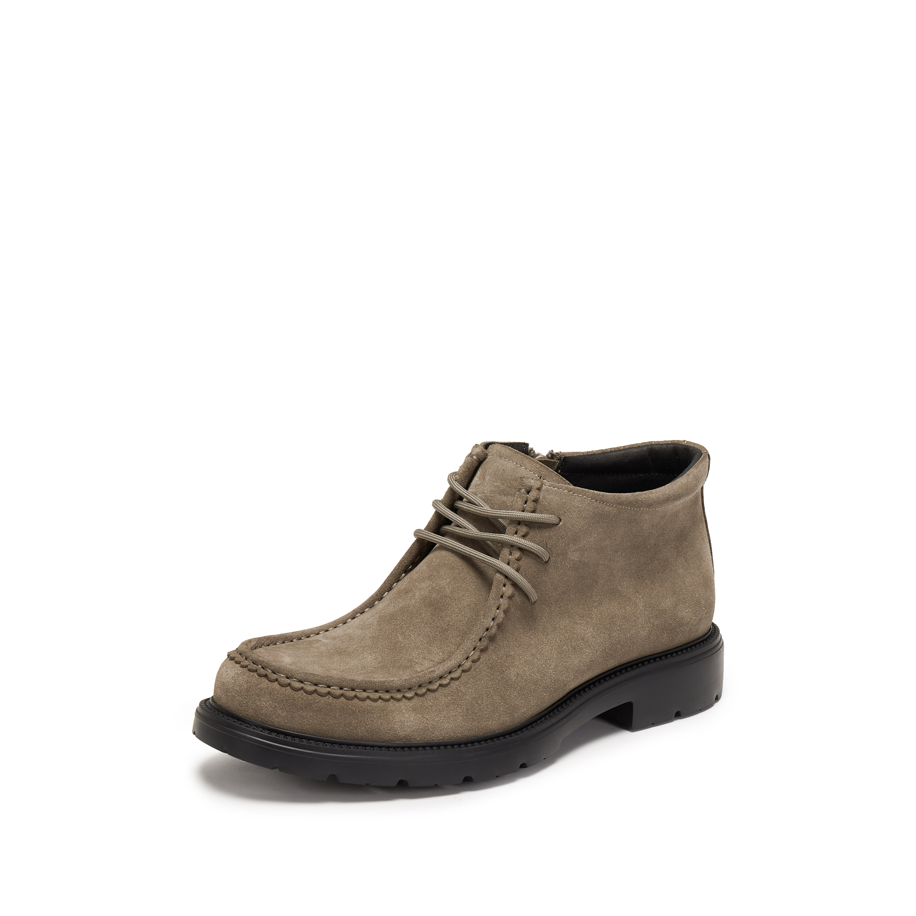 思加图2025冬季新款理查德马丁靴短靴复古低靴粗跟男靴子H1547DD5