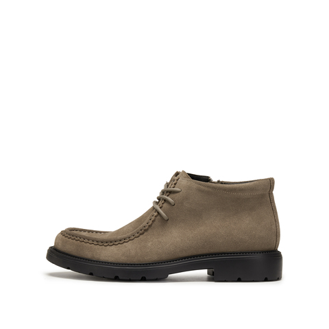 思加图2025冬季新款理查德马丁靴短靴复古低靴粗跟男靴子H1547DD5