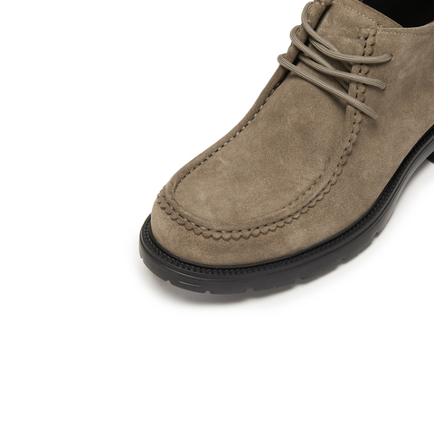 思加图2025冬季新款理查德马丁靴短靴复古低靴粗跟男靴子H1547DD5