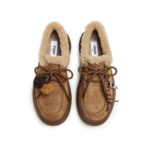 思加图2025秋季新款复古运动休闲鞋厚底增高深口鞋女单鞋J0261CM5