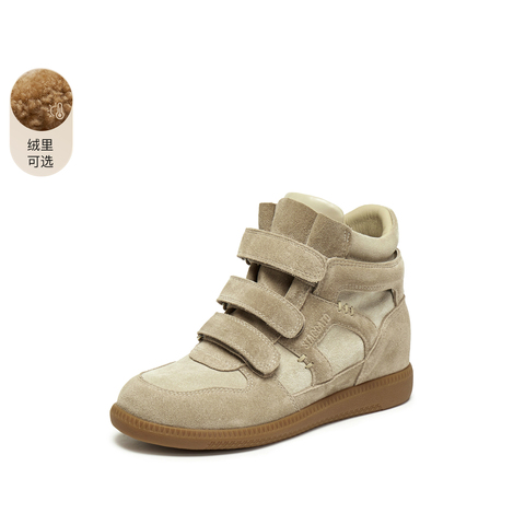 思加图2025冬季新款复古运动靴短靴加绒保暖时装靴女靴子L2088DD5