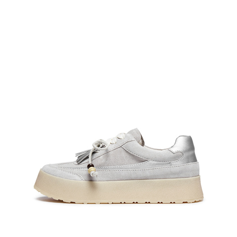 思加图2025秋季新款复古德训鞋厚底增高板鞋运动休闲鞋女C6946CM5