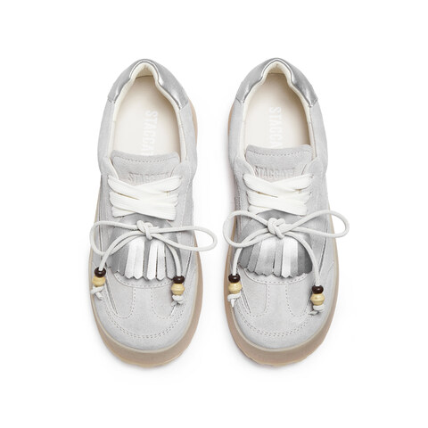 思加图2025秋季新款复古德训鞋厚底增高板鞋运动休闲鞋女C6946CM5