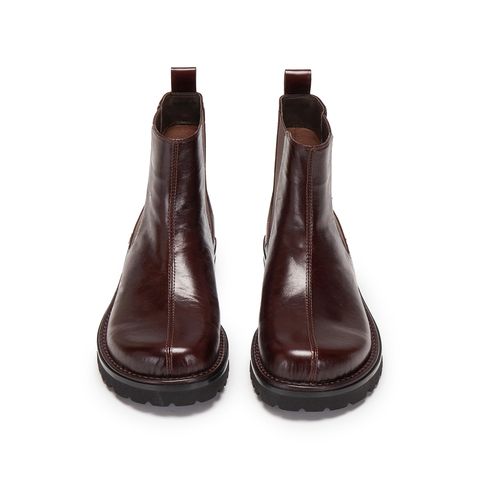 思加图2025冬季新款英伦风切尔西靴短靴时装靴粗跟女靴子B2393DD5