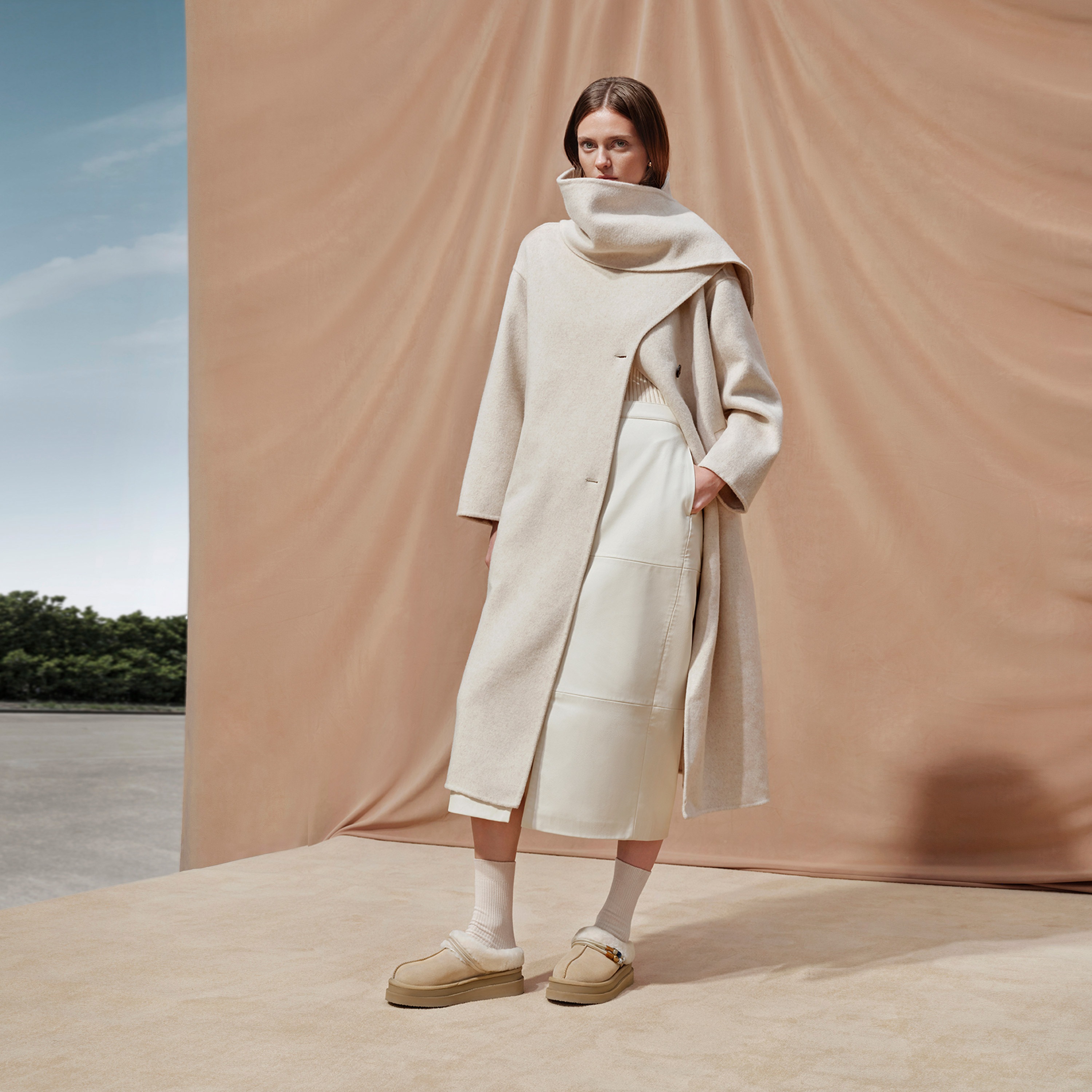 思加图2025冬季新款雪团团雪地靴毛里保暖短靴厚底增高女EIY08DD5