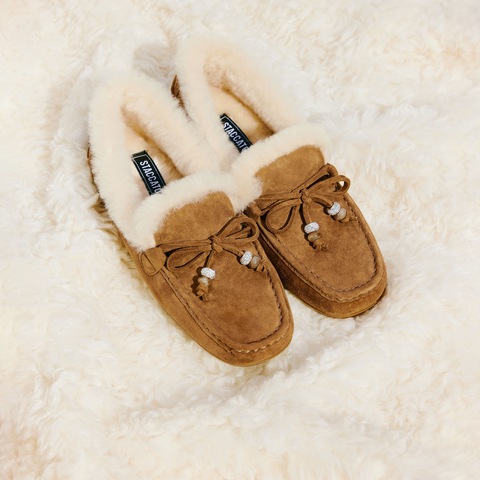 思加图2025冬季新款复古毛毛鞋豆豆鞋保暖毛里平底鞋女鞋A9593DA5