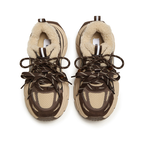 思加图2026春季新款时尚老爹鞋厚底增高运动休闲鞋透气女J6082AM6