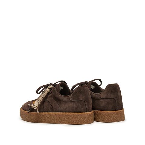 思加图2026春季新款复古德训鞋保暖毛毛鞋厚底休闲鞋女鞋J2551AM6