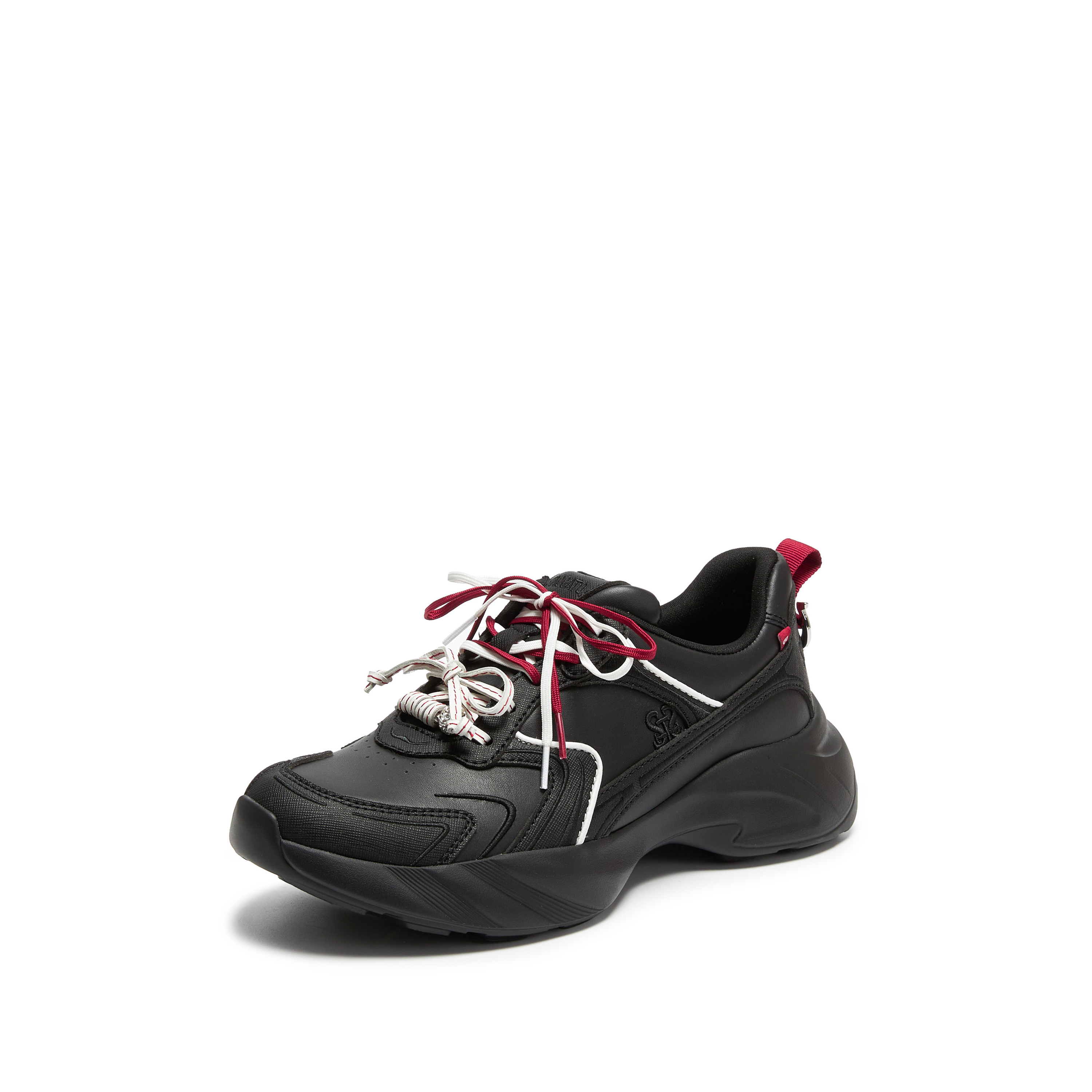 思加图2026春季新款幸运马蹄老爹鞋厚底增高运动休闲鞋女EJB07AM6