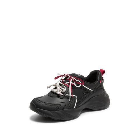 思加图2026春季新款幸运马蹄老爹鞋厚底增高运动休闲鞋女EJB07AM6