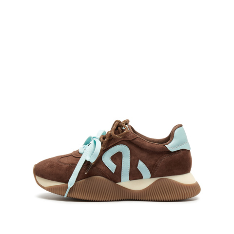 思加图2026春季新款百搭复古德训鞋阿甘鞋厚底运动休闲鞋Y2322AM6