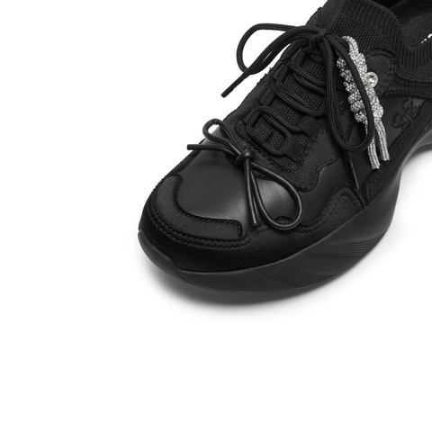 思加图2026春季新款老爹鞋运动休闲鞋厚底增高透气女鞋子EJB01AM6