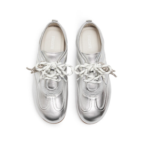 思加图2026春季新款小琴键德训鞋阿甘鞋平底鞋休闲鞋女鞋EG701AM6