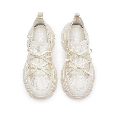 思加图2026春季新款蝴蝶岛老爹鞋厚底增高休闲鞋透气女鞋ECE83AM6