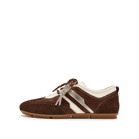 思加图2026春季新款小琴键德训鞋阿甘鞋平底鞋休闲鞋女鞋EG701AM6