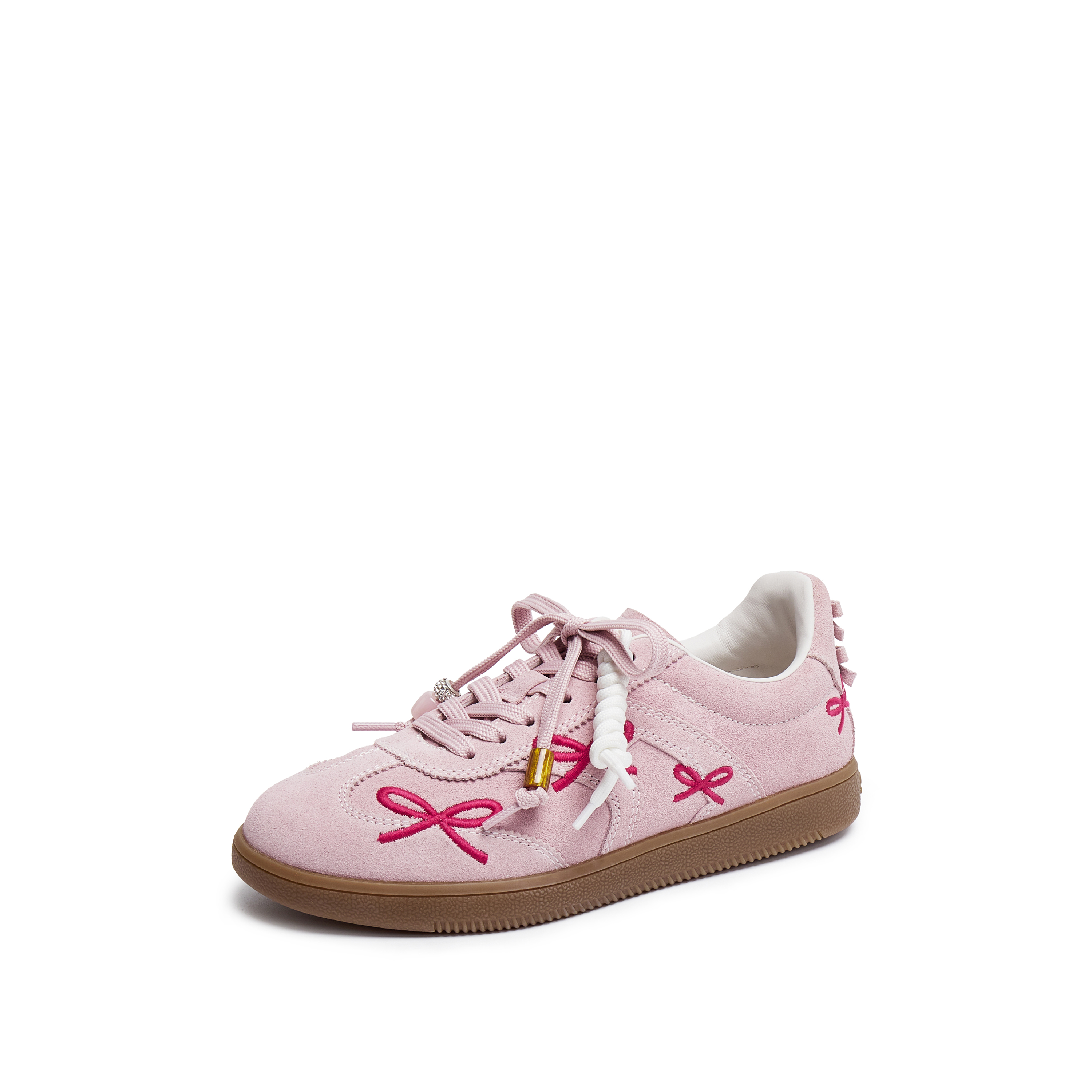 思加图2026春季新款蝴蝶音符德训鞋阿甘鞋休闲鞋平底鞋女EE933AM6