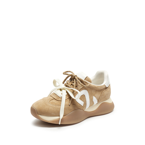 思加图2026春季新款百搭复古德训鞋阿甘鞋厚底运动休闲鞋Y2322AM6