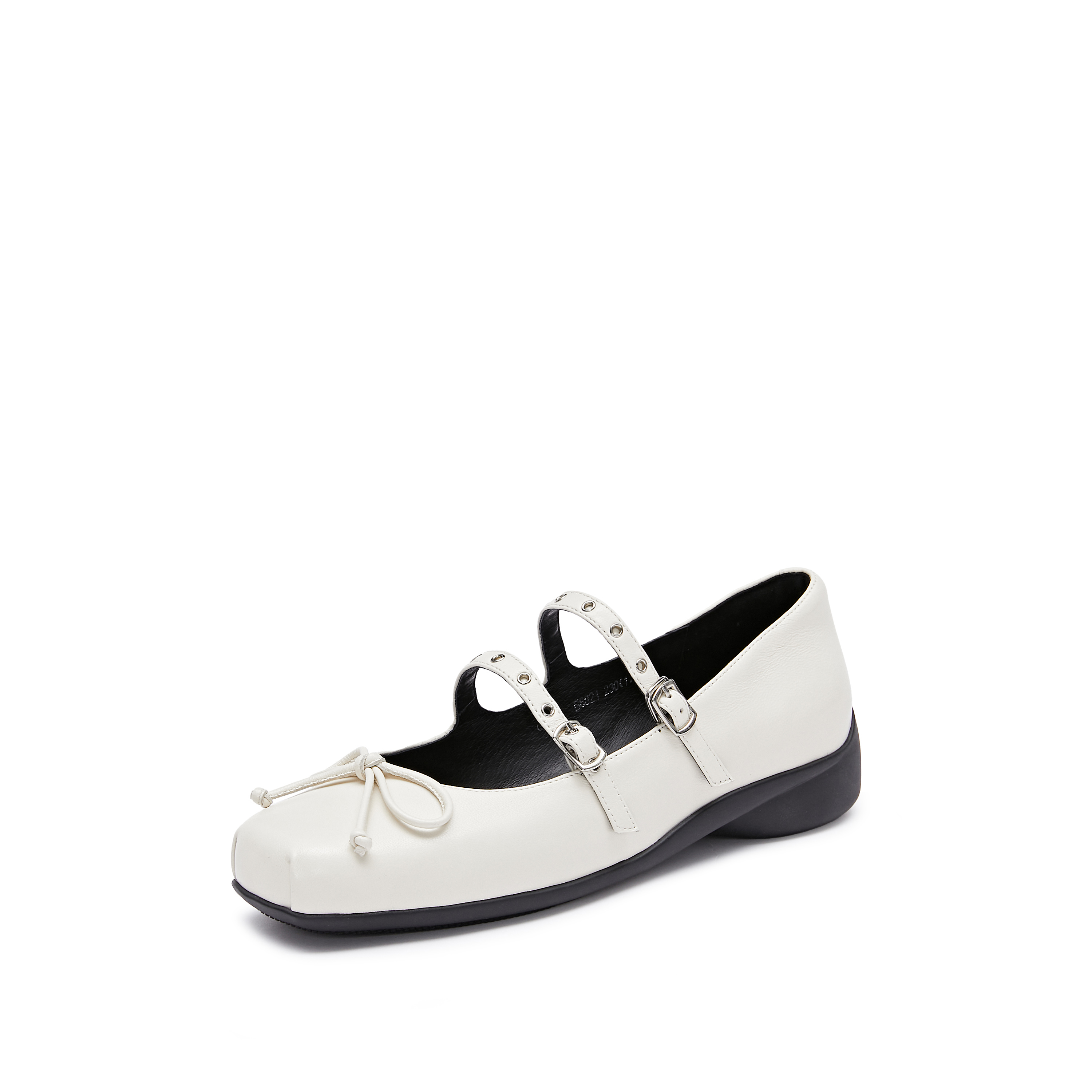 思加图2026春季新款玛丽珍鞋芭蕾舞鞋奶油鞋浅口女单鞋S6821AQ6