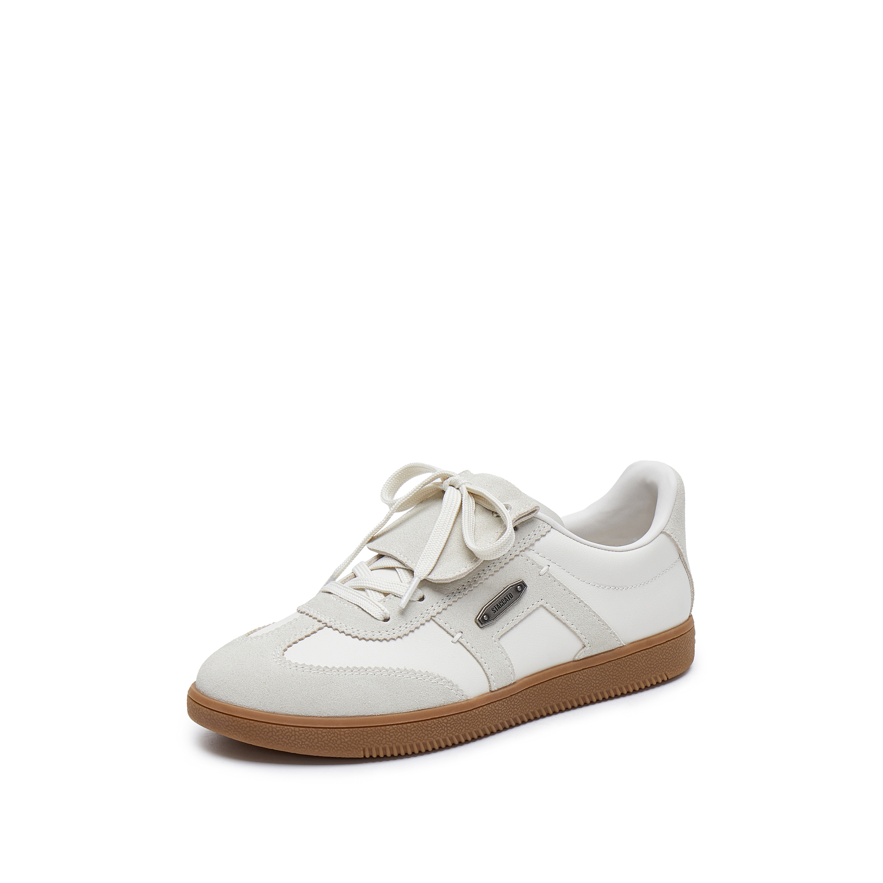 思加图2026春季新款小音符德训鞋阿甘鞋运动休闲鞋板鞋女鞋EE925AM6