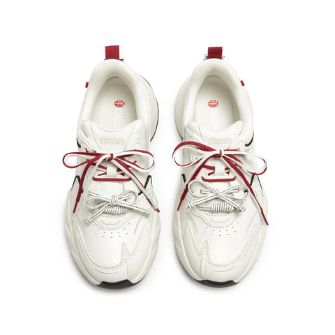 思加图2026春季新款幸运马蹄老爹鞋厚底增高运动休闲鞋女EJB07AM6