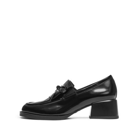 思加图2026春季新款小珍妮英伦风乐福鞋粗跟小皮鞋女单鞋EGY05AA6