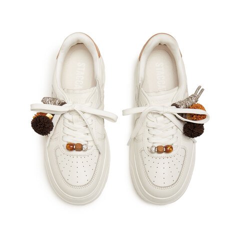 思加图2026春季新款百搭板鞋小白鞋厚底运动休闲鞋女鞋子EUW35AM6