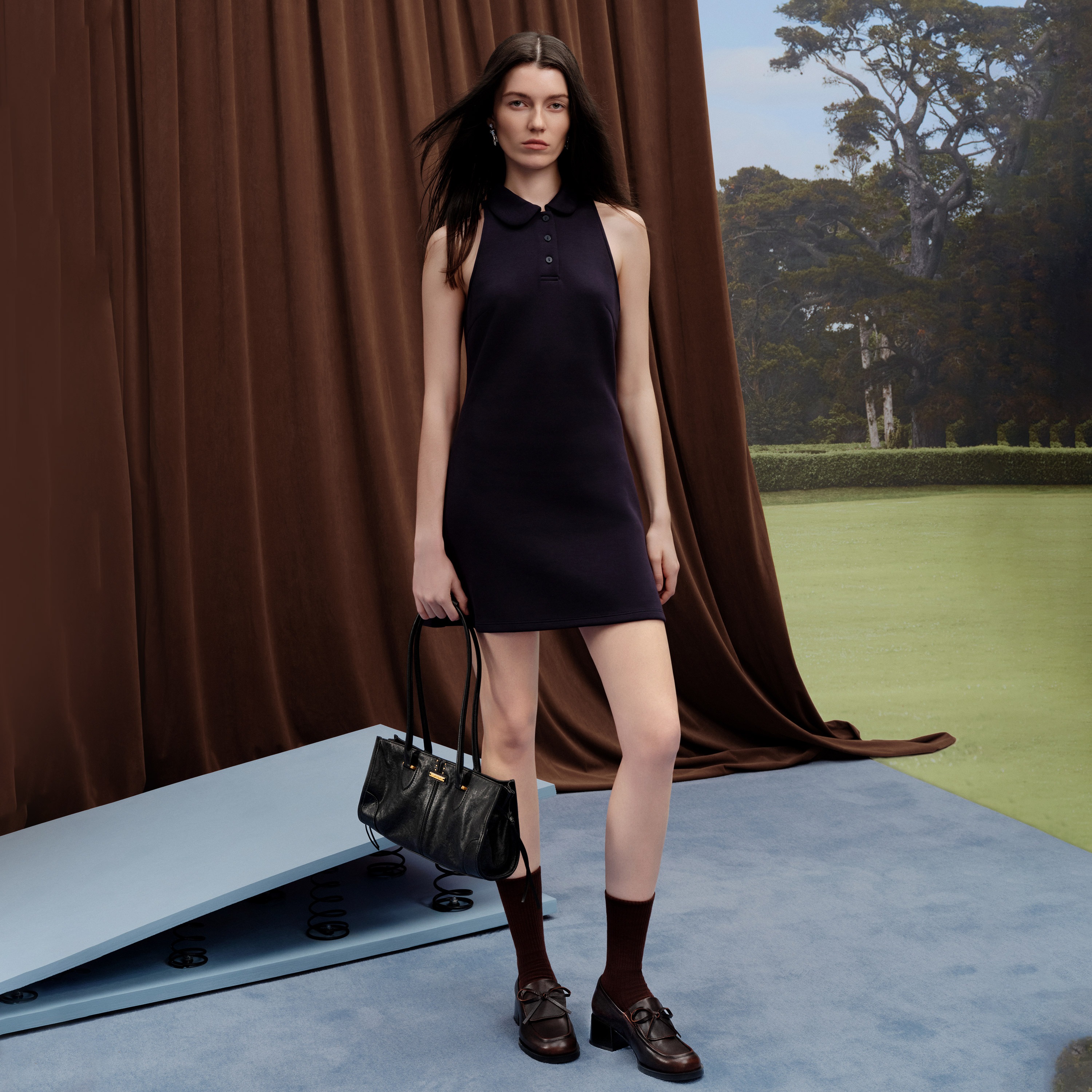 思加图2026春季新款小珍妮英伦风乐福鞋粗跟小皮鞋女单鞋EGY05AA6