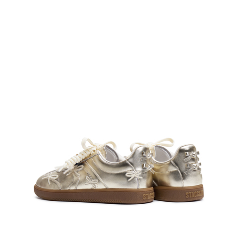 思加图2026春季新款蝴蝶音符德训鞋阿甘鞋休闲鞋平底鞋女EE933AM6