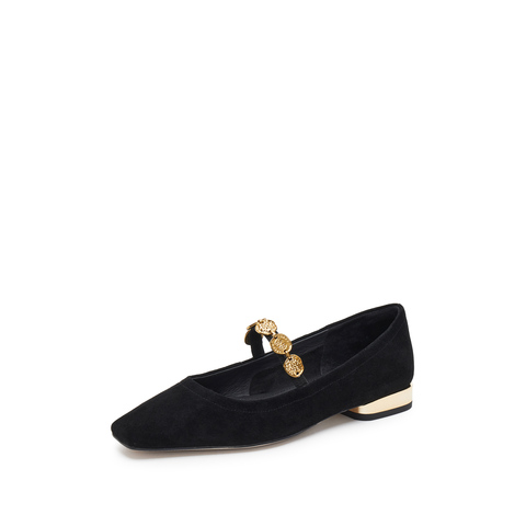 思加图2026春季新款多宝鞋玛丽珍鞋平底鞋浅口鞋法式女单鞋EWV03AQ6