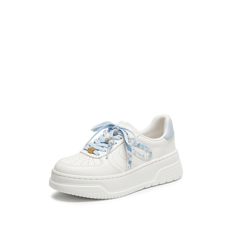 思加图2026春季新款百搭板鞋小白鞋厚底运动休闲鞋女鞋子EUW35AM6