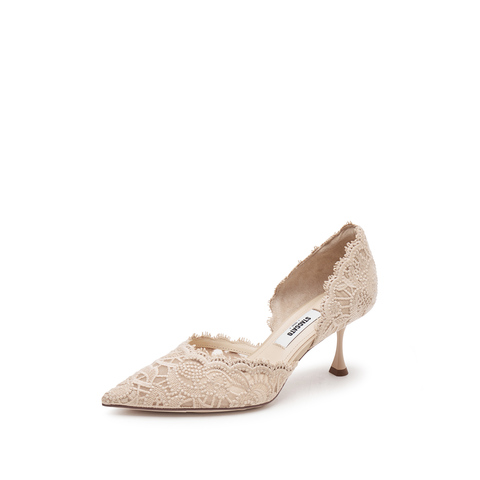 思加图2026春季新款Burano仙女鞋浅口单鞋高跟鞋女凉鞋ED334AK6